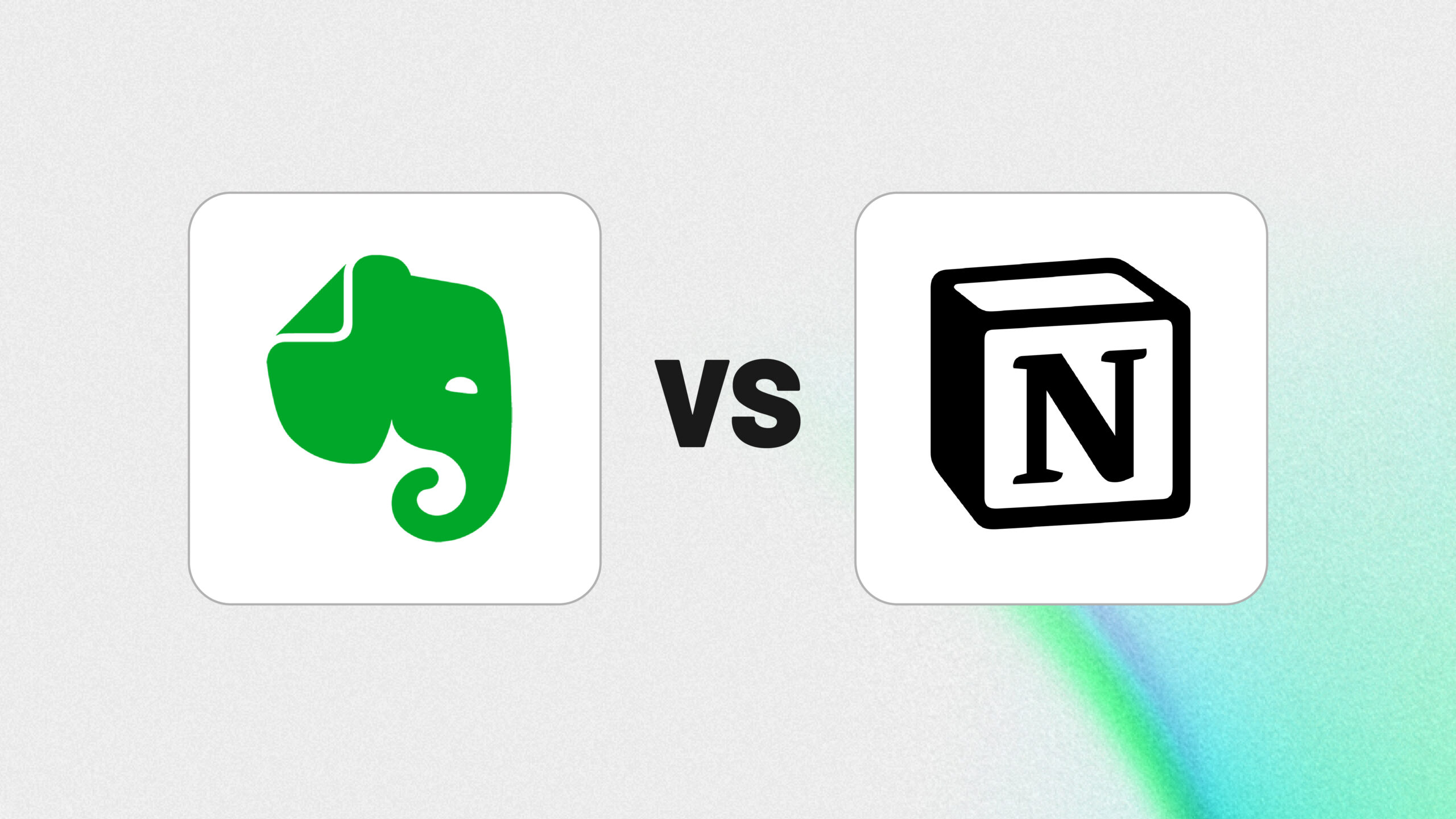 Notion and Evernote Logos